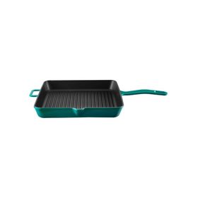Voeux Kitchenware Profond Turkuaz Döküm Kare Izgara 25 cm Tava