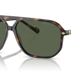 Vogue VO 5531S 27189A 60 Polarize Geometrik Kahverengi Kemik Erkek Güneş Gözlüğü