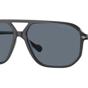 Vogue VO 5531S 31094Y 60 Polarize Geometrik Koyu Gri Kemik Erkek Güneş Gözlüğü