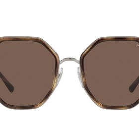 Vogue VO4224S Altıgen Gunmetal Havana Koyu Kahverengi Kadın Güneş Gözlüğü