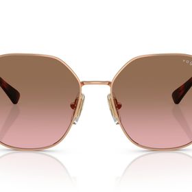 Vogue VO4318SB Yuvarlak Gül Altın Pembe Gradyan Kahverengi Kadın Güneş Gözlüğü