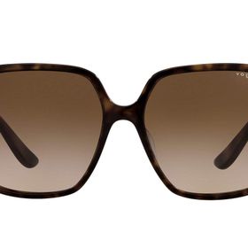 Vogue VO5352SF Low Bridge Fit Kare Koyu Havana Kahverengi Gradyan Kadın Güneş Gözlüğü