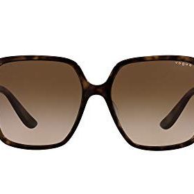 Vogue VO5352SF Low Bridge Fit Kare Koyu Havana Kahverengi Gradyan Kadın Güneş Gözlüğü