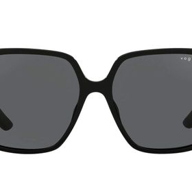 Vogue VO5352SF Low Bridge Fit Kare Siyah Koyu Gri Kadın Güneş Gözlüğü