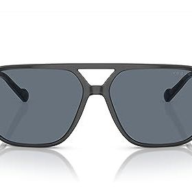 Vogue VO5531S Aviator Şeffaf Koyu Gri Mavi Polarize 60 mm Erkek Güneş Gözlüğü