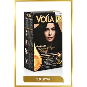 Voila Besleyici Keratin Kalıcı Siyah 1.0 Saç Boyası