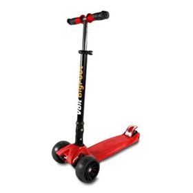 Voit Big Foot Kırmızı 3 Teker Katlanabilir Işıklı Geniş Scooter