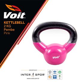 Voit Vinly 2 kg Pembe Kettlebell