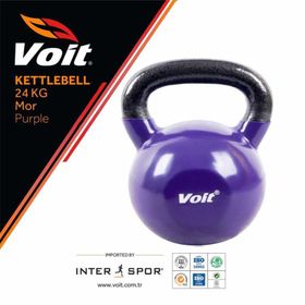Voit Vinyl 24 kg Mor Kettlebell
