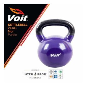Voit Vinyl 24 kg Mor Kettlebell