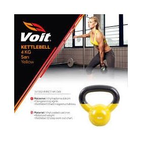 Voit Vinyl Sarı 4 kg Kettlebell