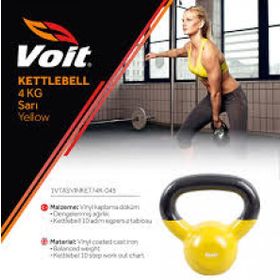 Voit Vinyl Sarı 4 kg Kettlebell