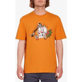 Volcom A3512314 Lintell Bsc 1 Saf Turuncu Erkek Bisiklet Yaka T-Shirt