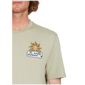 Volcom A5012301 Fty Gardener Sgr Ti Yeşil Erkek Bisiklet Yaka T-Shirt