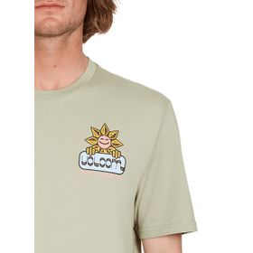 Volcom A5012301 Fty Gardener Sgr Ti Yeşil Erkek Bisiklet Yaka T-Shirt