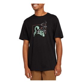 Volcom A5012305_Volcom Skate Vitals Axel 1 Siyah Erkek T-Shirt