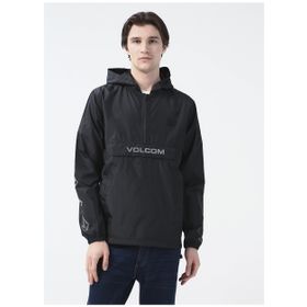 Volcom Siyah Erkek Kapüşonlu Baskılı Zip Ceket Earth Tripper Blk Mont