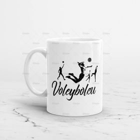 Voleybolcu Baskılı Kupa