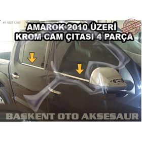 Volkswagen Amarok 2010 Üzeri Krom Cam Çıtası