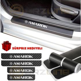 Volkswagen Amarok 4 Adet Karbon Kapı Eşiği Sticker