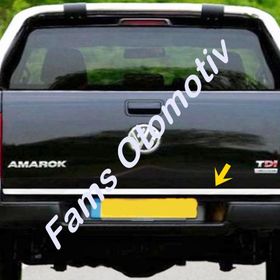 Volkswagen Amarok Paslanmaz Çelik 2010 Üzeri Krom Bagaj Alt Çıtası