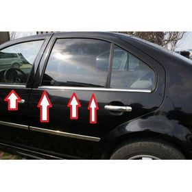 Volkswagen BORA 1998-2004 4 Parça Krom Cam Çıtası