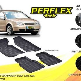 Volkswagen Bora 1998-2005 3D Havuzlu Paspas Seti