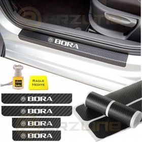 Volkswagen Bora 4 Adet Karbon Kapı Eşiği Sticker