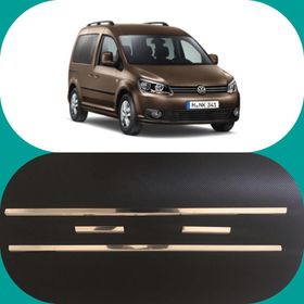 Volkswagen Caddy 2003-2014 Paslanmaz Çelik 4 Parça Krom Cam Çıtası