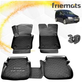 Volkswagen Caddy 2004-2010 Siyah 3D Havuzlu Paspas