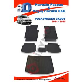 Volkswagen Caddy 2011-2015 Paspas ve Bagaj Havuzu
