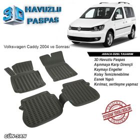 Volkswagen Caddy 2015 3D Havuzlu Paspas
