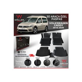 Volkswagen Caddy 2015 3D Havuzlu Paspas