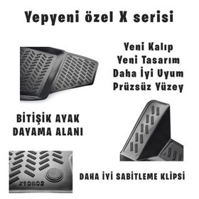 Volkswagen Caddy 2015 Model 3D Havuzlu Paspas