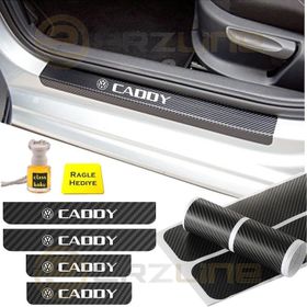 Volkswagen Caddy 4 Adet Karbon Kapı Eşiği Sticker