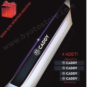 Volkswagen Caddy 4 Adet Karbon Kapı Eşiği Sticker