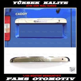 Volkswagen Caddy Çift Kapı Paslanmaz Çelik 2004-2015 Krom Bagaj Çıtası