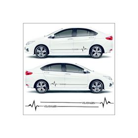 Volkswagen Caddy Siyah Ritim Oto Sticker