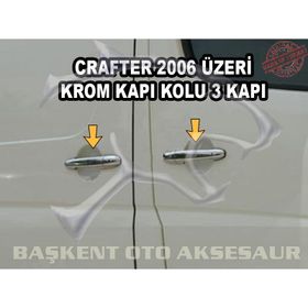 Volkswagen Crafter 2006 Üzeri 4 Kapı Krom Kapı Kolu
