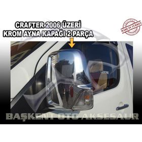 Volkswagen Crafter Abs 2006 Üzeri Krom 2 Parça Ayna Kapağı