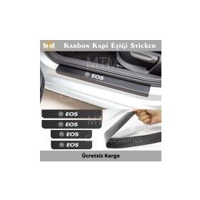Volkswagen Eos 4 Adet Karbon Kapı Eşiği Sticker