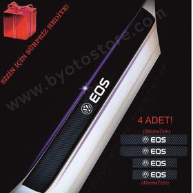 Volkswagen Eos 4 Adet Karbon Kapı Eşiği Sticker