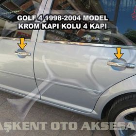 Volkswagen Golf 4 1998 2004 Paslanmaz Çelik 4 Kapı Krom Kapı Kolu
