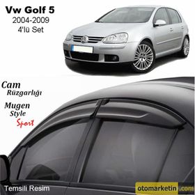 Volkswagen Golf 5 04 09 Mügen Cam Rüzgarlığı