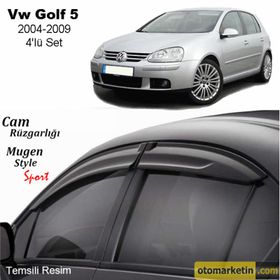 Volkswagen Golf 5 04 09 Mügen Cam Rüzgarlığı