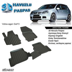 Volkswagen Golf 5 3D Havuzlu Paspas