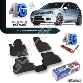 Volkswagen Golf 5 4D 2004-2008 Kauçuk Havuzlu Paspas