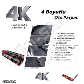 Volkswagen Golf 5 4D 2004-2008 Kauçuk Havuzlu Paspas