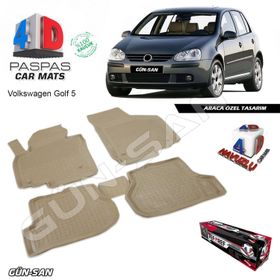 Volkswagen Golf 5 4D 2004-2008 Kauçuk Havuzlu Paspas