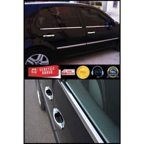 Volkswagen Golf 5 Tk 2005-2009 Paslanmaz Çelik 4 Parça Krom Cam Çıtası